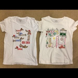 J. Crew set of 2 collector T-shirt’s size XS